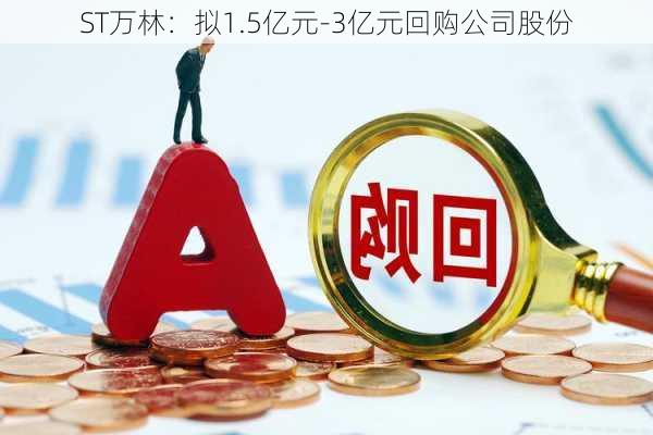 ST万林：拟1.5亿元-3亿元回购公司股份