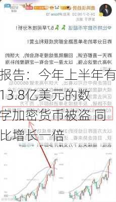 报告：今年上半年有13.8亿美元的数字加密货币被盗 同比增长一倍