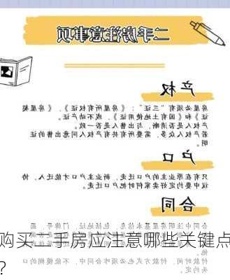 购买二手房应注意哪些关键点？