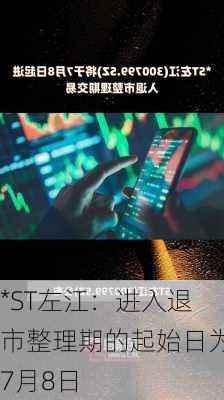 *ST左江：进入退市整理期的起始日为7月8日