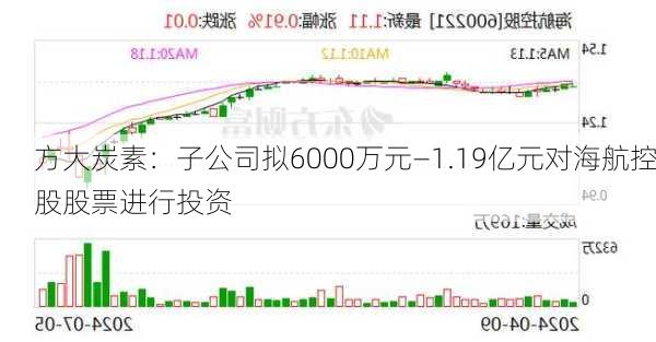 方大炭素：子公司拟6000万元—1.19亿元对海航控股股票进行投资