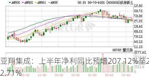 亚翔集成：上半年净利同比预增207.12%至232.71%