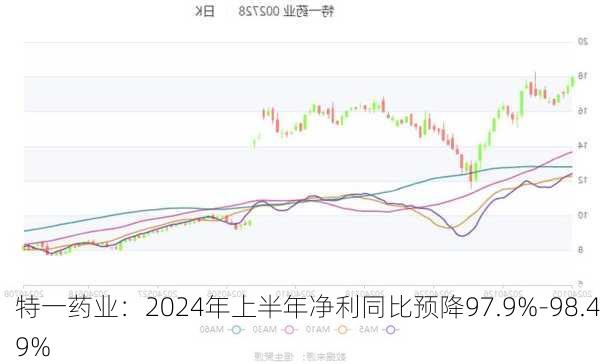 特一药业：2024年上半年净利同比预降97.9%-98.49%