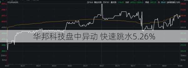 华邦科技盘中异动 快速跳水5.26%