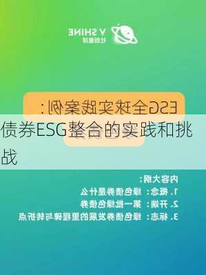 债券ESG整合的实践和挑战