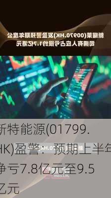 新特能源(01799.HK)盈警：预期上半年净亏7.8亿元至9.5亿元