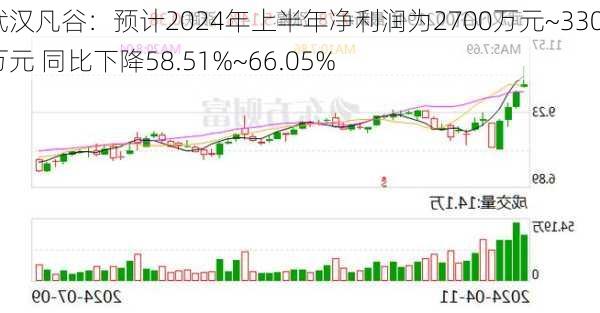 武汉凡谷：预计2024年上半年净利润为2700万元~3300万元 同比下降58.51%~66.05%