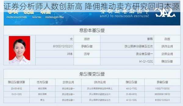 证券分析师人数创新高 降佣推动卖方研究回归本源