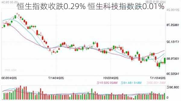 恒生指数收跌0.29% 恒生科技指数跌0.01%