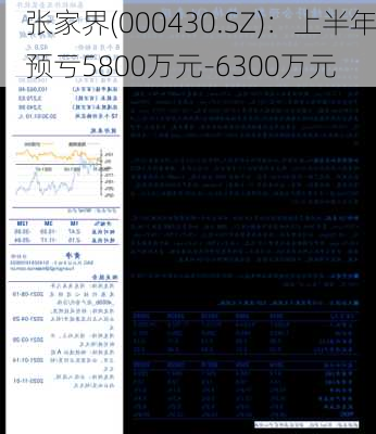 张家界(000430.SZ)：上半年预亏5800万元-6300万元