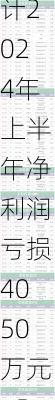 粤海饲料：预计2024年上半年净利润亏损4050万元~5050万元