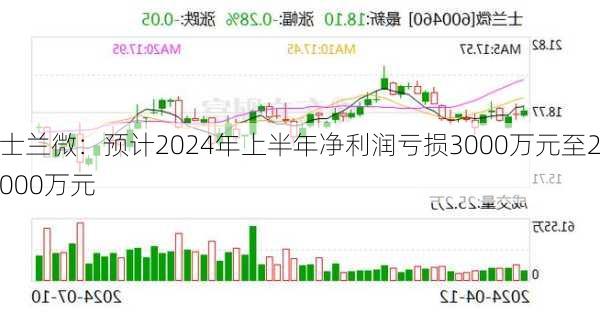 士兰微：预计2024年上半年净利润亏损3000万元至2000万元