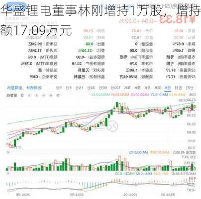 华盛锂电董事林刚增持1万股，增持金额17.09万元