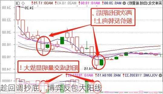 趁回调抄底，博弈反包大阳线