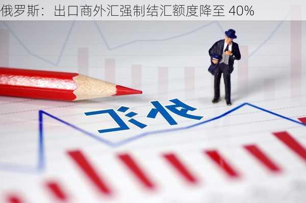 俄罗斯：出口商外汇强制结汇额度降至 40%