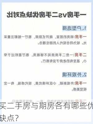 买二手房与期房各有哪些优缺点？