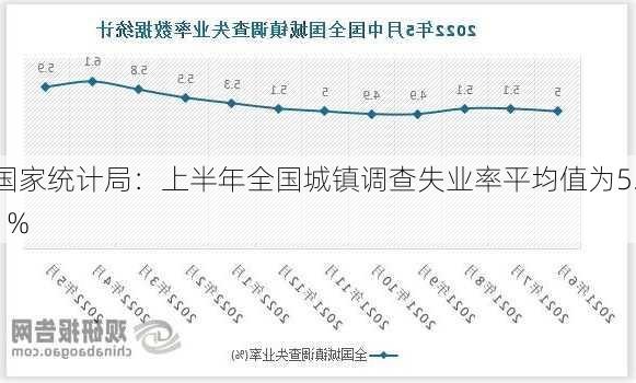 国家统计局：上半年全国城镇调查失业率平均值为5.1%