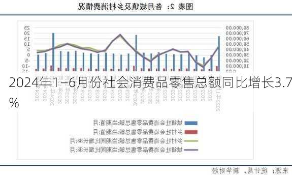 2024年1―6月份社会消费品零售总额同比增长3.7%