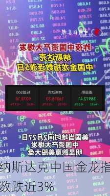 纳斯达克中国金龙指数跌近3%