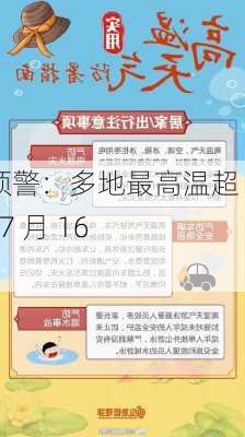 高温预警：多地最高温超 35℃  7 月 16 日