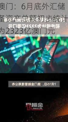 澳门：6月底外汇储备资产总额初步统计为2323亿澳门元