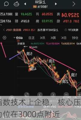 指数技术上企稳，核心压力位在3000点附近