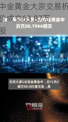 中金黄金大宗交易折价成交63.87万股