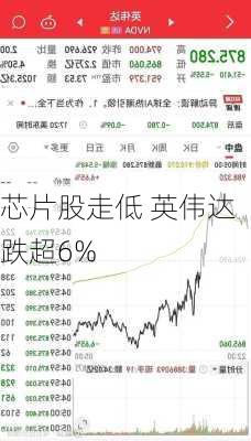 芯片股走低 英伟达跌超6%