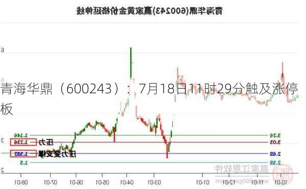 青海华鼎（600243）：7月18日11时29分触及涨停板