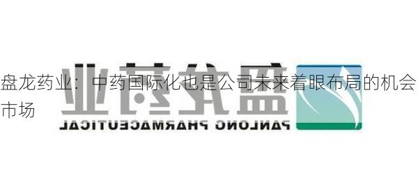 盘龙药业：中药国际化也是公司未来着眼布局的机会市场