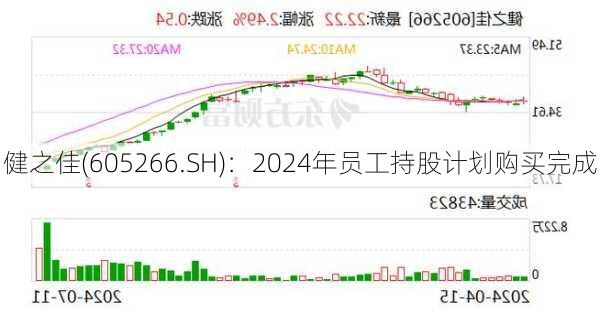 健之佳(605266.SH)：2024年员工持股计划购买完成