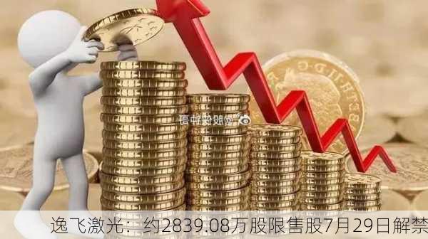 逸飞激光：约2839.08万股限售股7月29日解禁