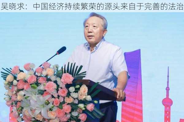 吴晓求：中国经济持续繁荣的源头来自于完善的法治