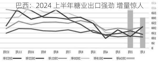 巴西：2024 上半年糖业出口强劲 增量惊人