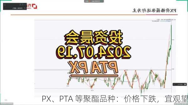 PX、PTA 等聚酯品种：价格下跌，宜观望