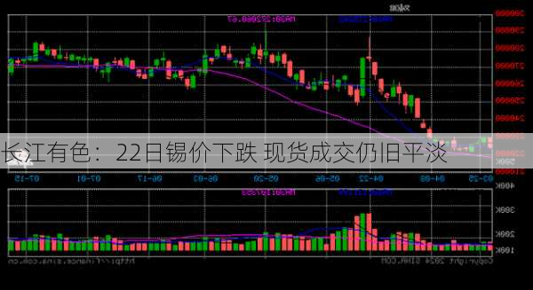 长江有色：22日锡价下跌 现货成交仍旧平淡