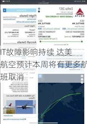 IT故障影响持续 达美航空预计本周将有更多航班取消