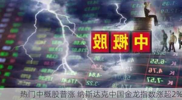 热门中概股普涨 纳斯达克中国金龙指数涨超2%