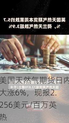 美国天然气期货日内大涨6%，现报2.256美元/百万英热