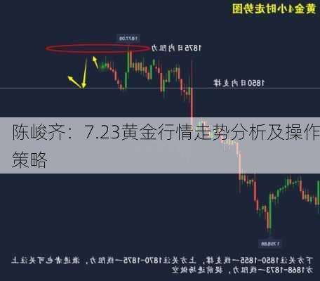 陈峻齐：7.23黄金行情走势分析及操作策略