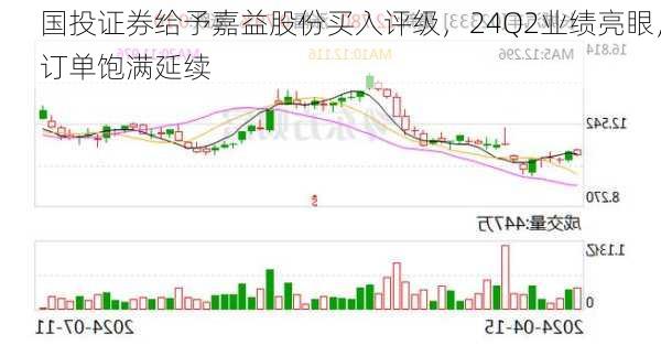 国投证券给予嘉益股份买入评级，24Q2业绩亮眼，订单饱满延续