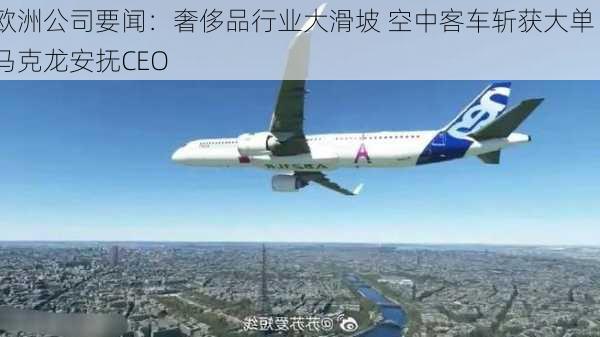 欧洲公司要闻：奢侈品行业大滑坡 空中客车斩获大单 马克龙安抚CEO