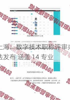 上海：数字技术职称评审办法发布 涵盖 14 专业