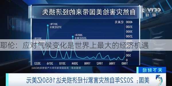 耶伦：应对气候变化是世界上最大的经济机遇