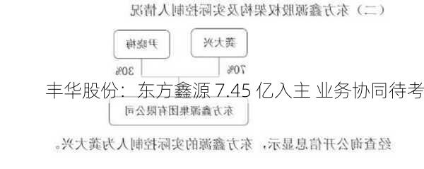 丰华股份：东方鑫源 7.45 亿入主 业务协同待考