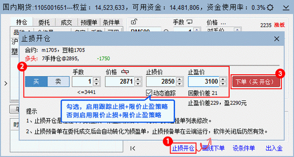 黄金期货止损怎么设置