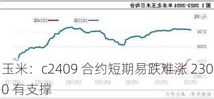 玉米：c2409 合约短期易跌难涨 2300 有支撑