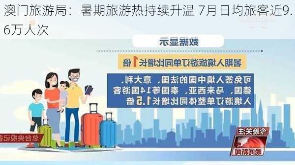 澳门旅游局：暑期旅游热持续升温 7月日均旅客近9.6万人次