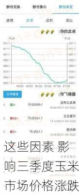 这些因素 影响三季度玉米市场价格涨跌