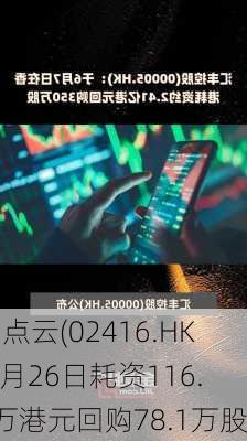 易点云(02416.HK)7月26日耗资116.9万港元回购78.1万股